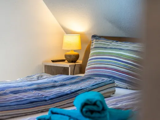 Blick ins Schlafzimmer