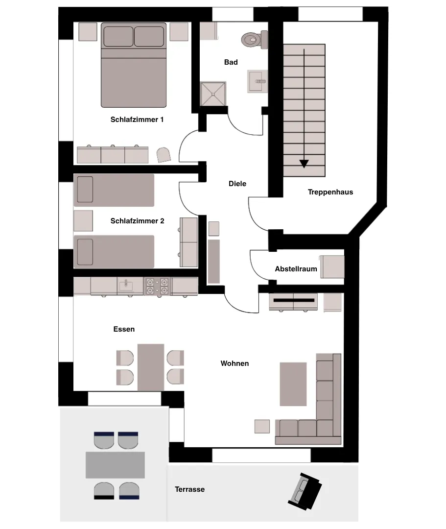 Grundriss Grachtentraum 1 